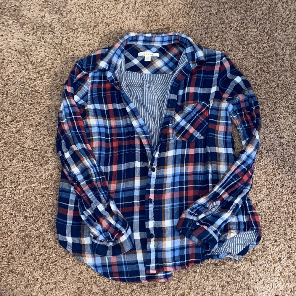 Blue Plaid Buttondown